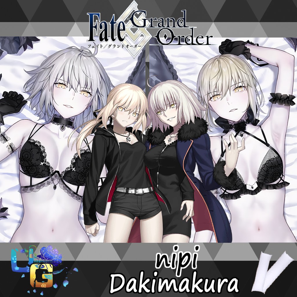 FGO nipi Jeanne Alter Altria Alter Dakimakura Pillowcase Fate Grand Order Jalter Saber Alter Anime Dakimakura Shopee Malaysia