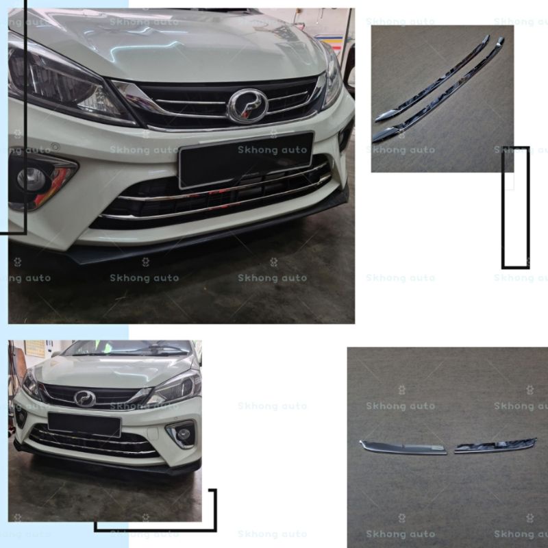 Perodua Myvi 2018-2020 gen3 Chrome Front Grille Garnish Gear Up /myvi ...