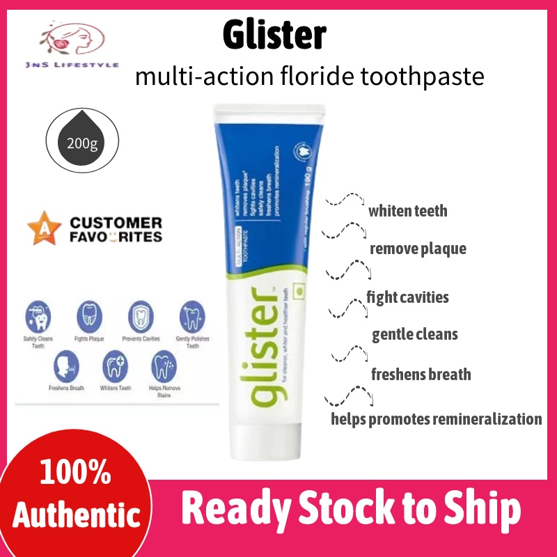 Glister MultiAction Fluoride Toothpaste (200g) Original White Tea Ubat