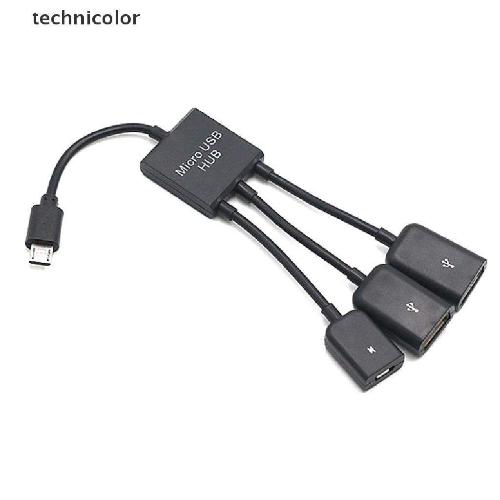 Tcmy 3 In 1 Micro Usb Type C Hub Male To Female Double Usb 20 Host Otg Adapter Cable Tcc 8428