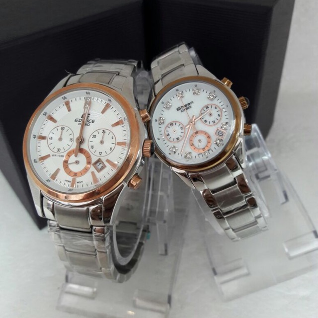 Casio Edifice 530P Casio Sheen 5003P Couple Watch Shopee