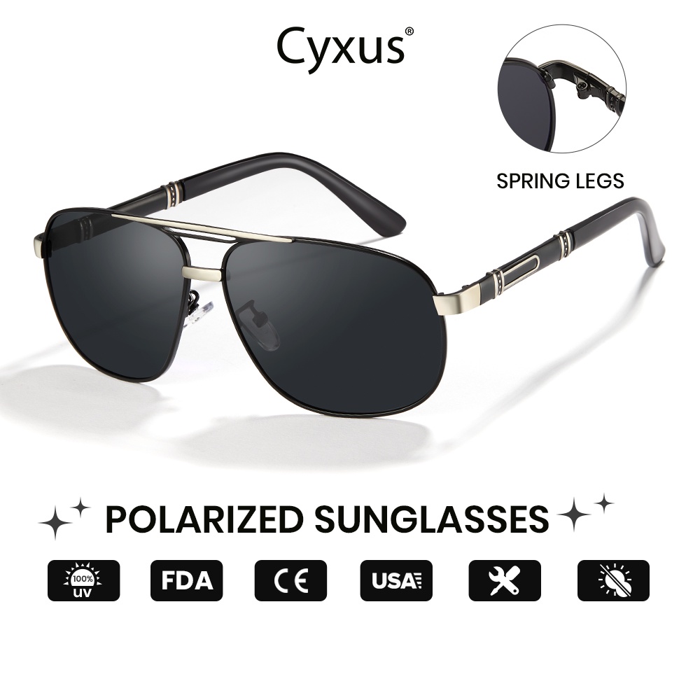 Luxury Polarized Aviator Sunglasses with UV400 Protection