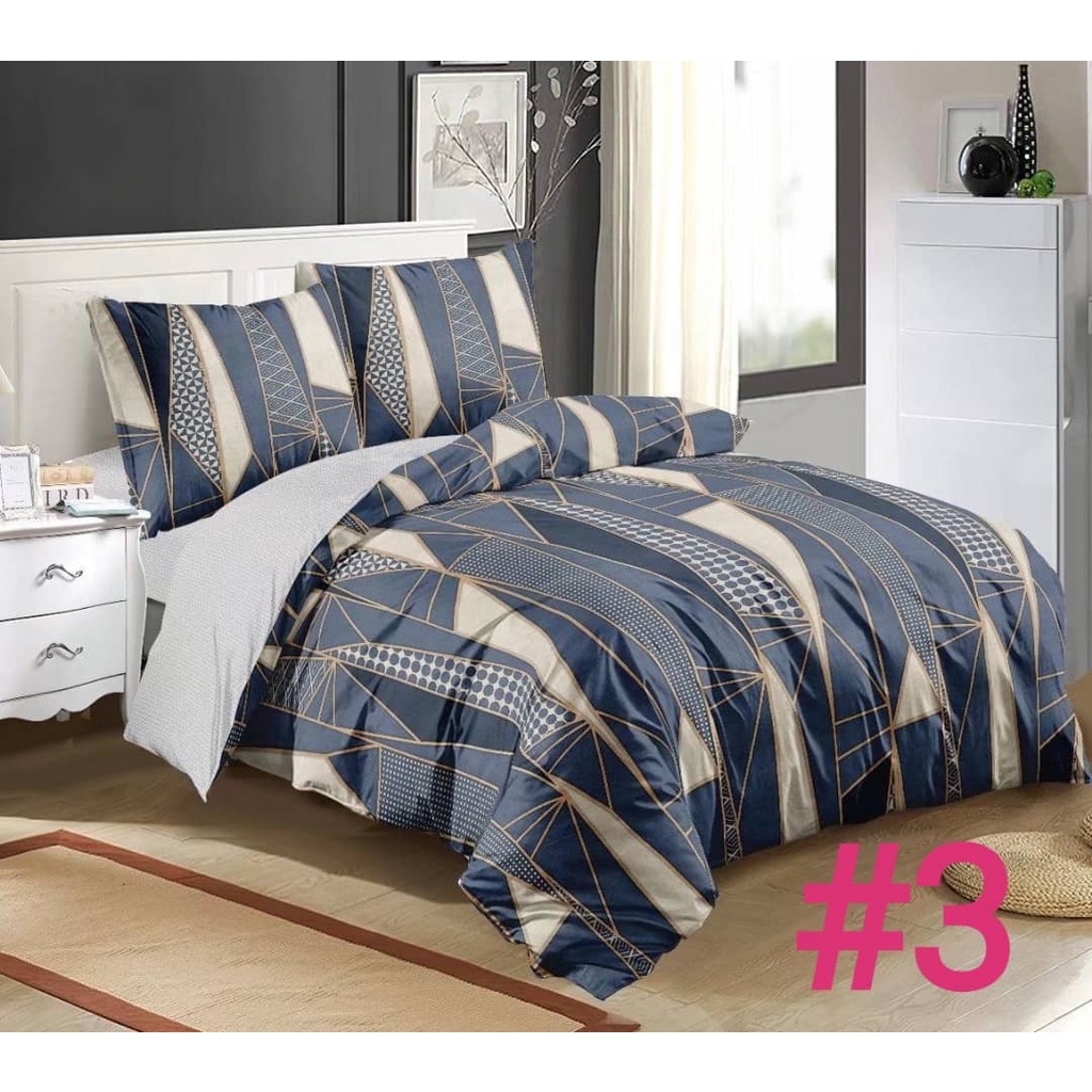 Cadar King size (4 IN1) Bedsheet Cotton Fitted Bedsheet Premium Quality