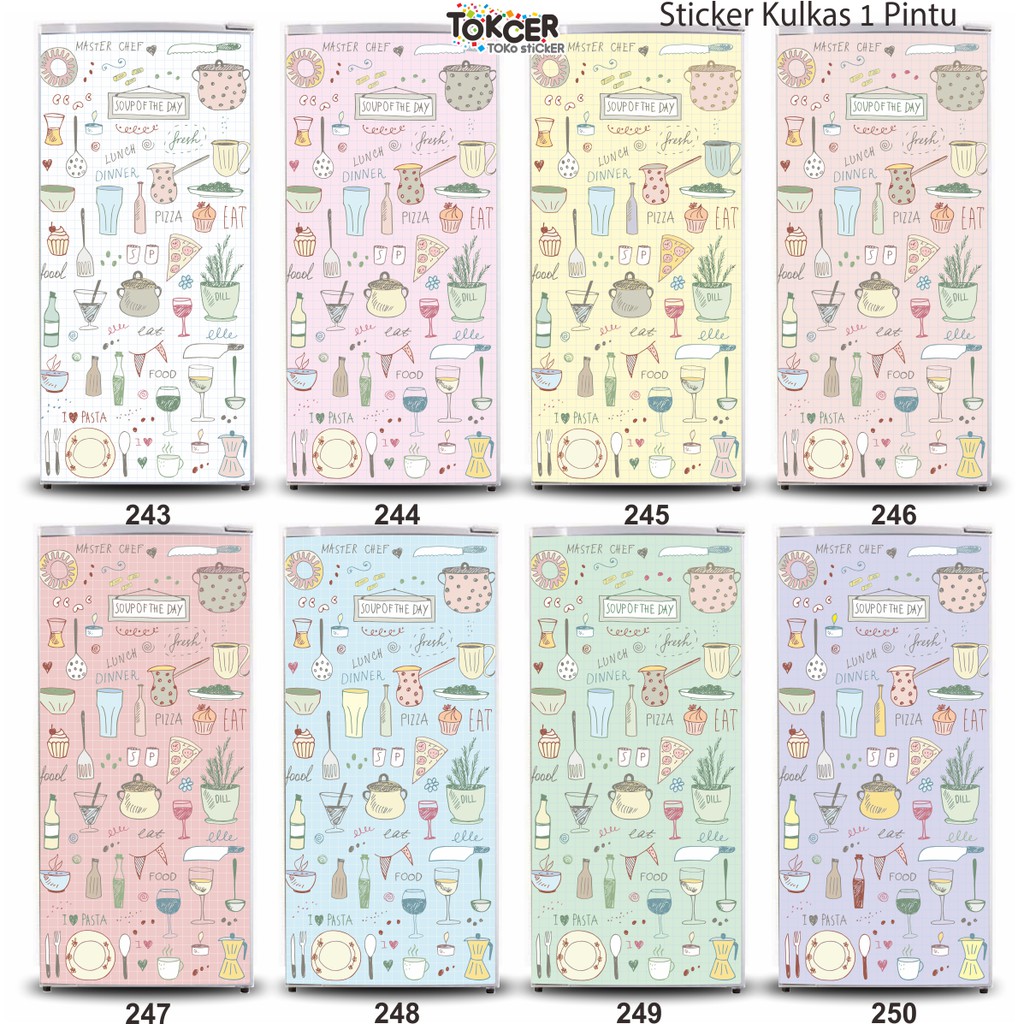 Masterchef Shabby 1 Door or 2 Door Refrigerator Sticker | Shopee Malaysia