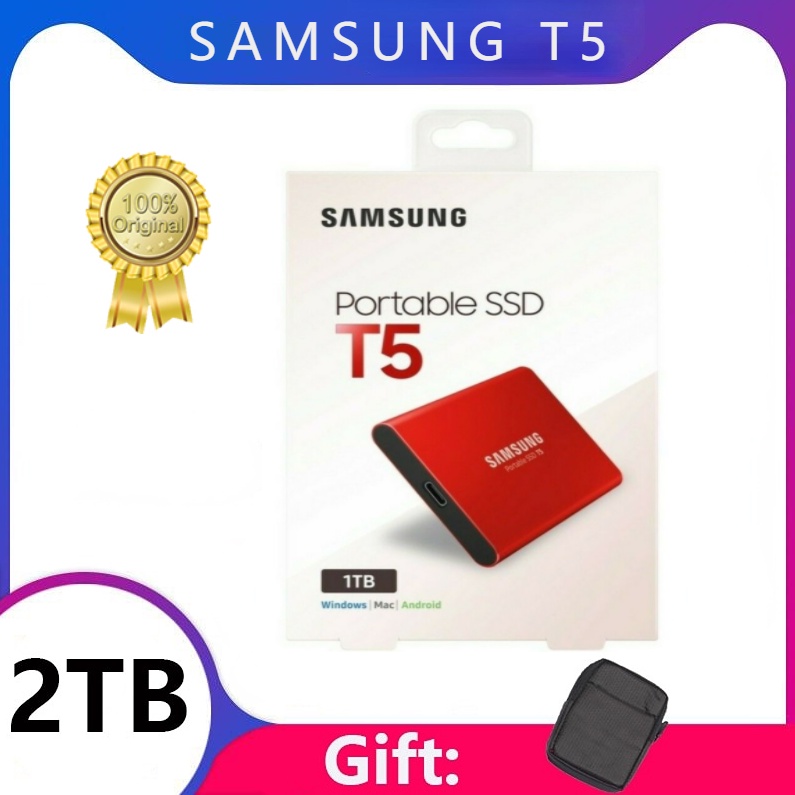 Samsung T5 Portable SSD 250GB 500GB 1TB 2TB USB3.1 External Solid State ...