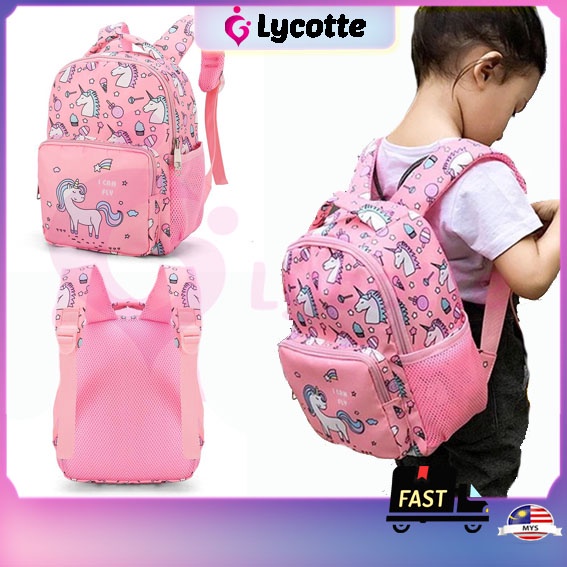 LYCOTTEᵐʸ Backpack kids girl kindergarten bag Preschool Bag Baby pre