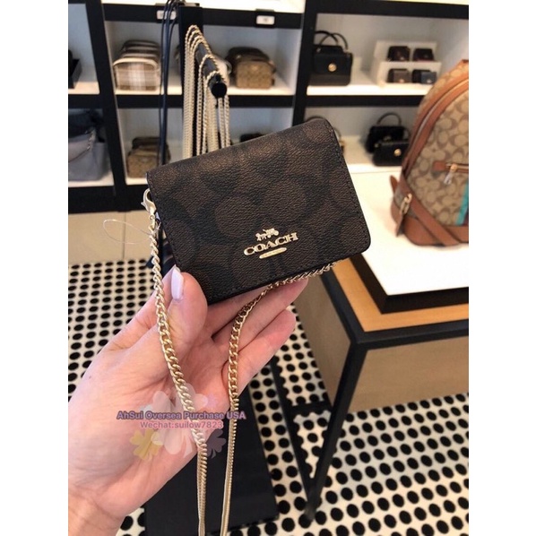 Coach Mini Wallet On A Chain