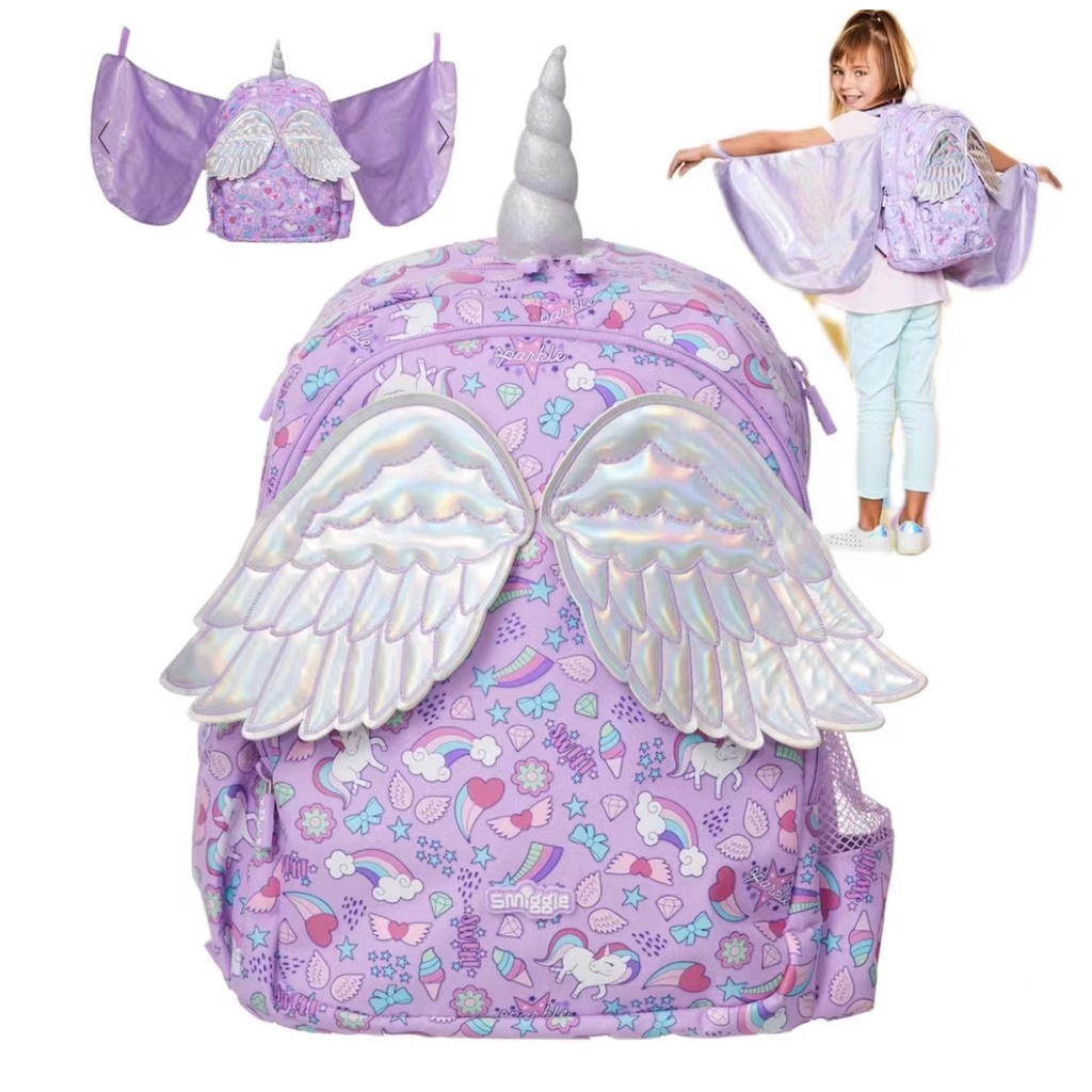 Unicorn backpack shop with wings