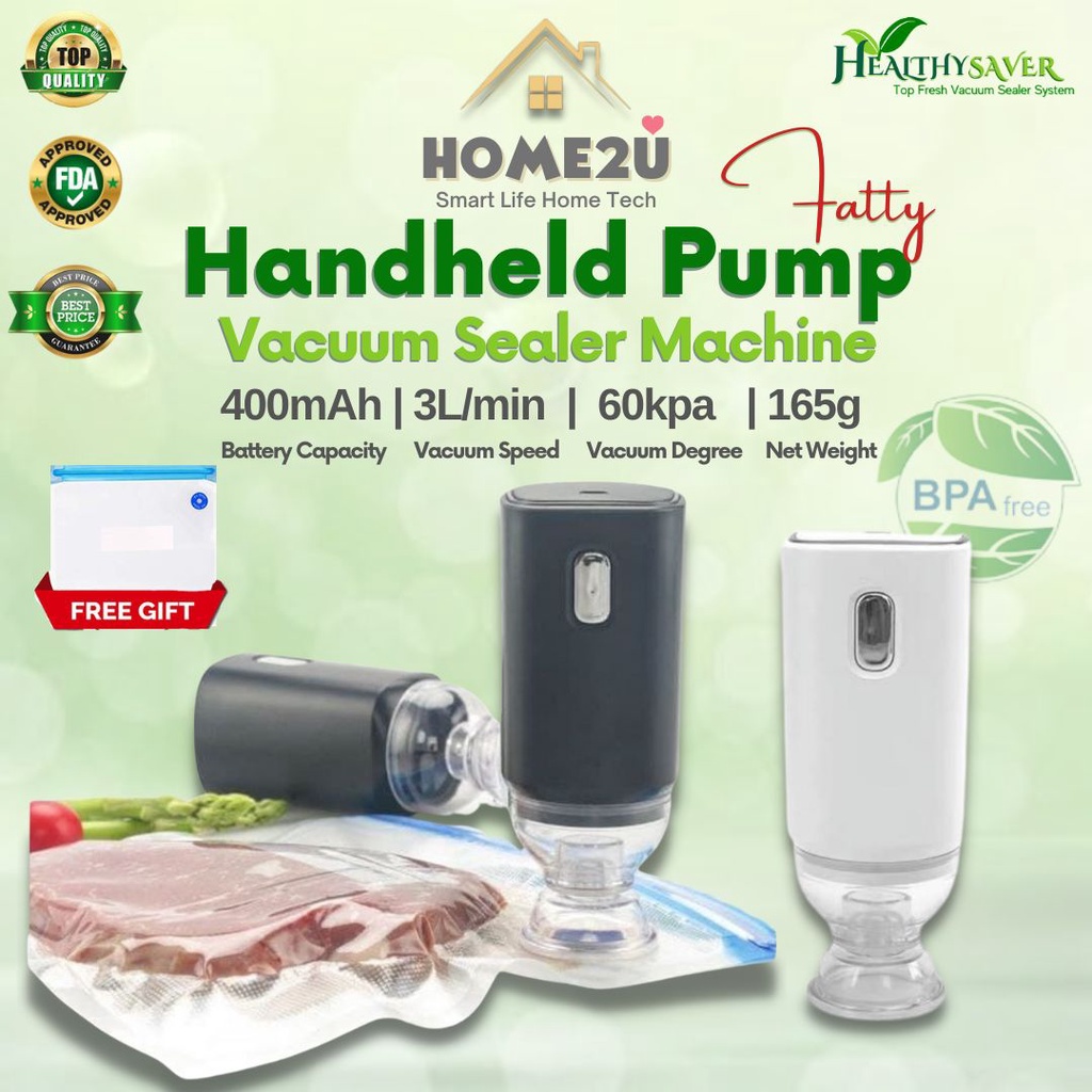 Electric Handheld Vacuum Sealer Pump Mini Portable Wireless USB