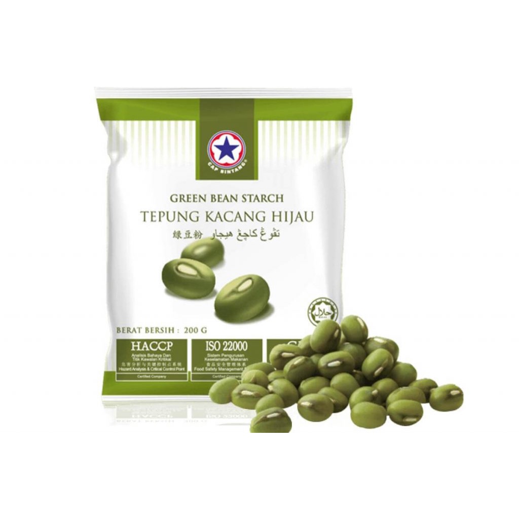 星标-绿豆粉 (200克) / Star Brand Green Bean Starch (Mung Bean Starch) (200g ...