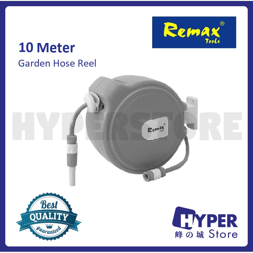 REMAX 10m & 20m Automatic Retractable Garden Hose Reel /1/2 Auto Rewind  Wall Mount Water Pipe - NW100/38-NW201/NW202