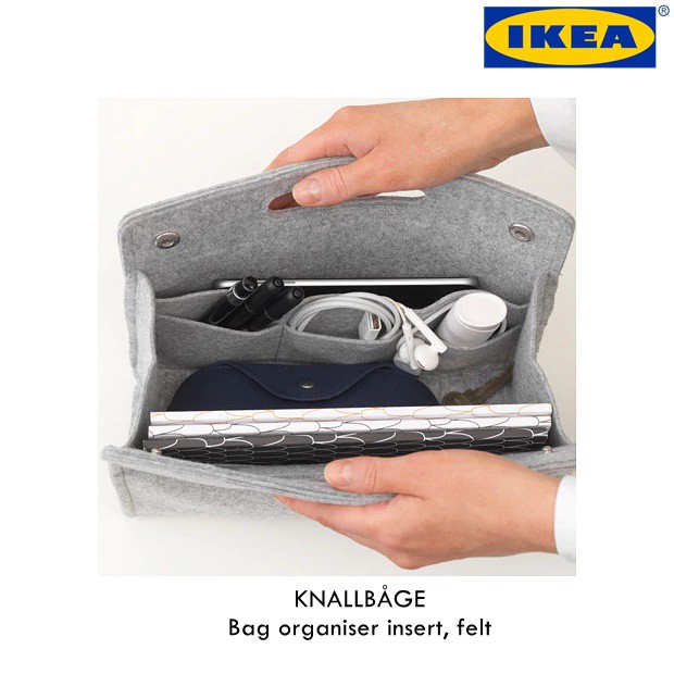 IKEA KNALLBAGE Bag organiser insert felt