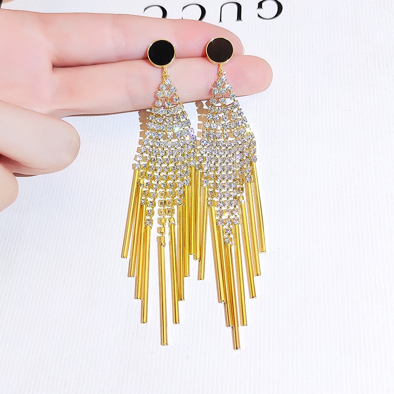 [JiuDuoLan] Women's European American Retro Tassel Earrings, High-End ...