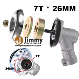 BRUSH CUTTER GEAR CASE ASSEMBLY 26MM X 7T SPARE PART MESIN RUMPUT ...