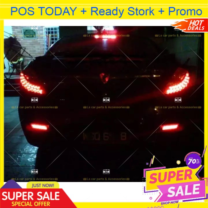 (YCL393) Proton persona / gen2 / exora / satria rear bumper reflector ...