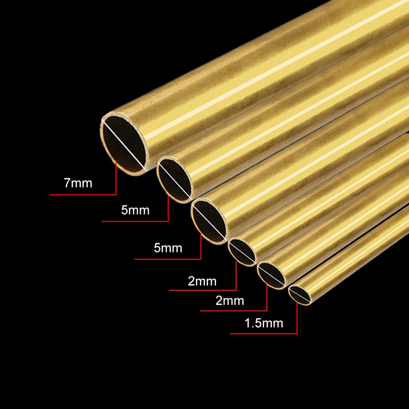 300/200mm Round Brass Tube Copper Pipe OD 2/3/6/8mm For Modelmaking