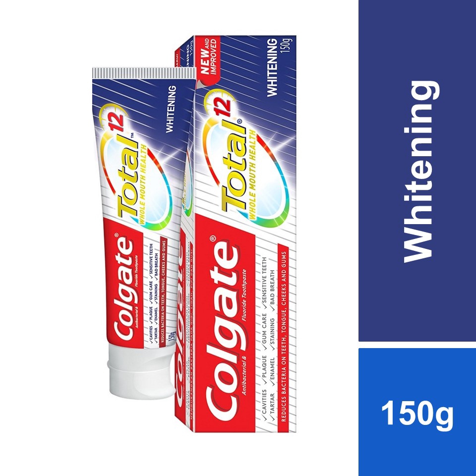 Colgate Total Whitening Toothpaste 150g | Shopee Malaysia