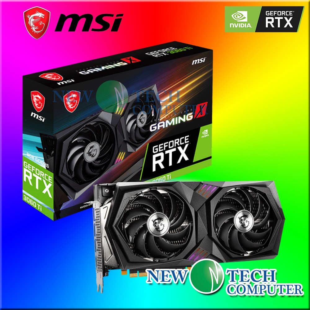 MSI GeForce RTX 3060 Ti GAMING X 8GB GDDR6 [LHR] RTX3060 RTX3060TI RTX3060  OC NEW TECH
