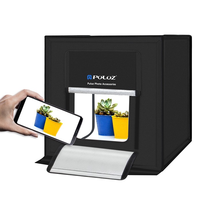 PRODUCT SHOT BOX 60X60CM INTEGRATED PULUZ LED LIGHT (INCLUDED 6 ...