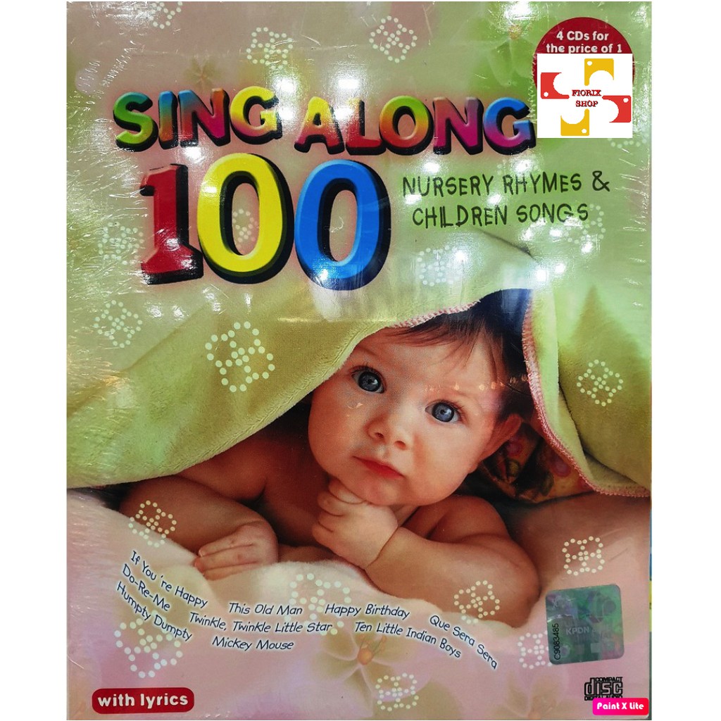 Shopee　Rhymes　CD　Along　Iyrics)　Songs　(With　Sing　Children　Nursery　100　Malaysia