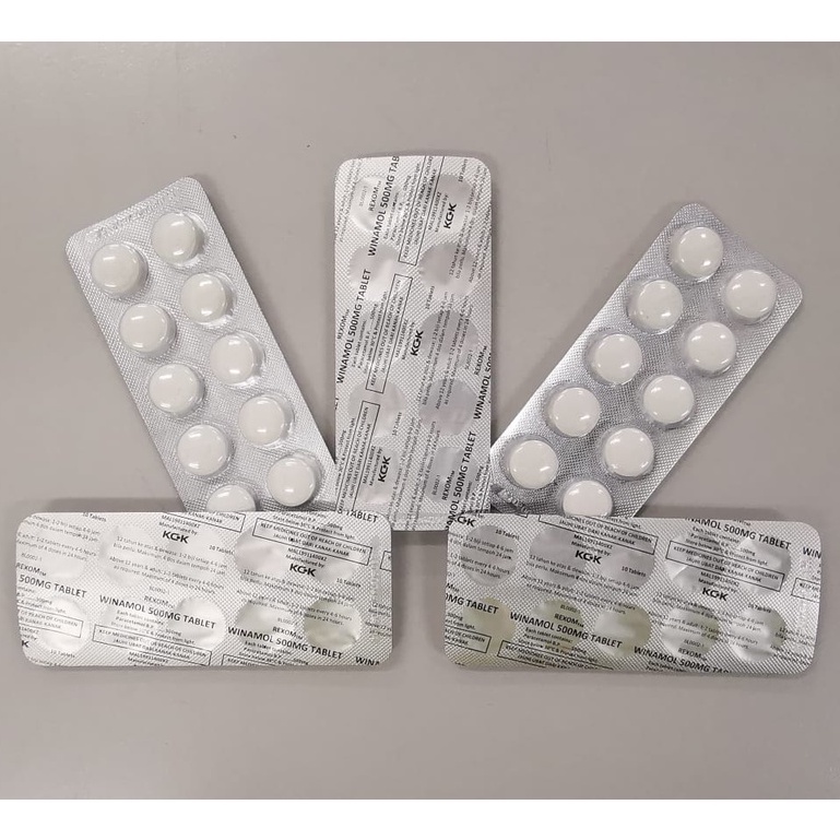 Rexom Winamol (Paracetamol) 500mg Tablet 5x10's/ 10x10's | Shopee Malaysia