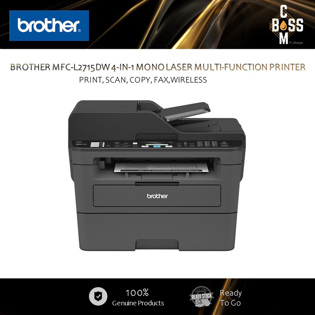 *ORIGINAL* BROTHER MFC-L2715DW 4-IN-1 MONO LASER MULTI-FUNCTION PRINTER ...