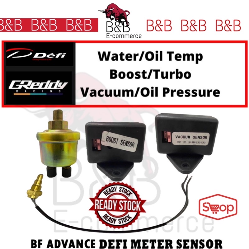 (SENSOR) Defi Meter / Gauge Water Oil Temperature Boost Turbo Vacuum Oil Pressure Press Sensor