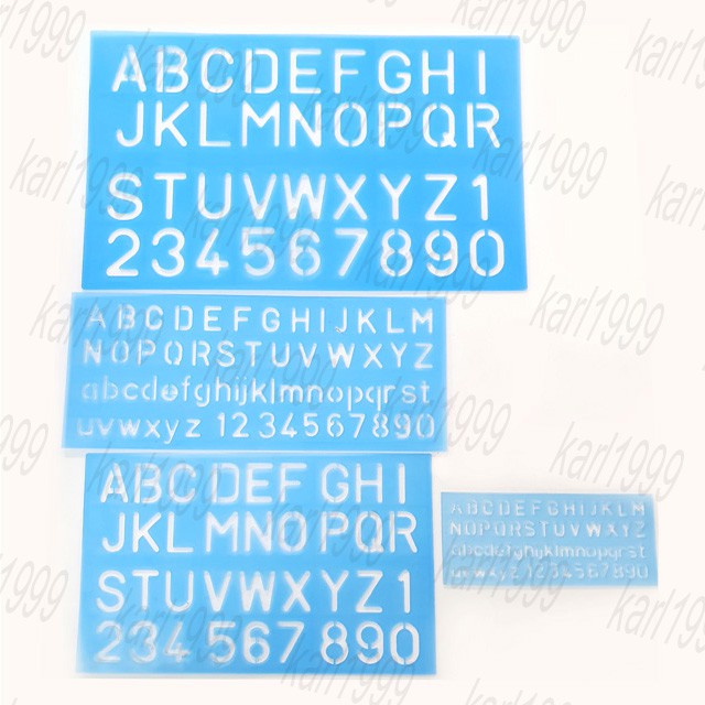 Pembaris Templat Huruf / Pembaris ABC – Untuk Lukisan & Belajar ...