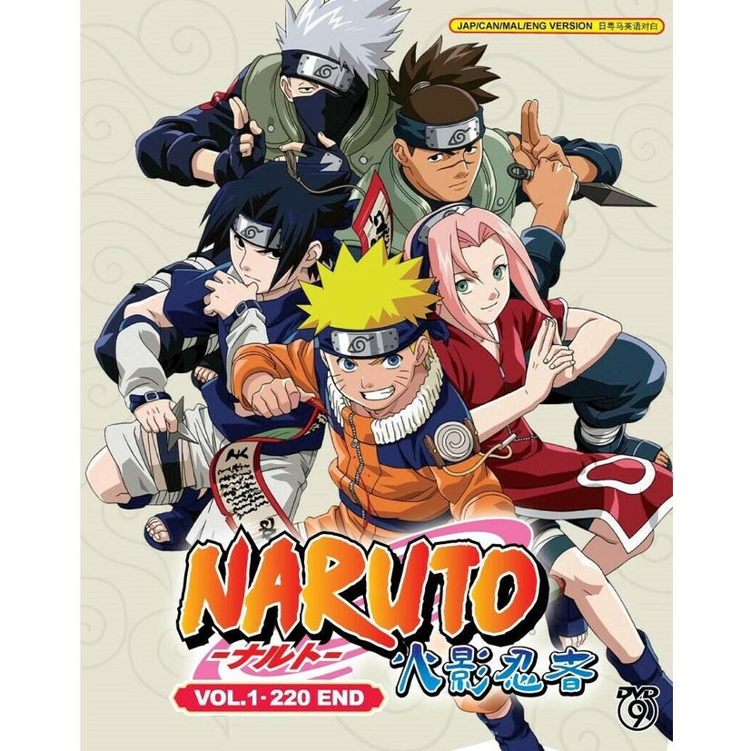 Anime DVD Naruto 1 220 Naruto Shippuden Series Vol.221 720 End Naruto Movie Part 1 11 Free Keychain Shopee Malaysia