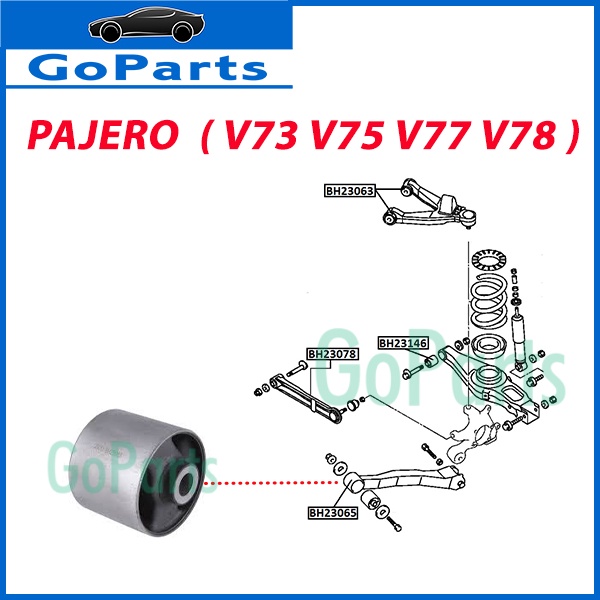 Rear axle bush 1pc Mitsubishi Pajero V73 V75 V76 V78 Rear lower arm ...