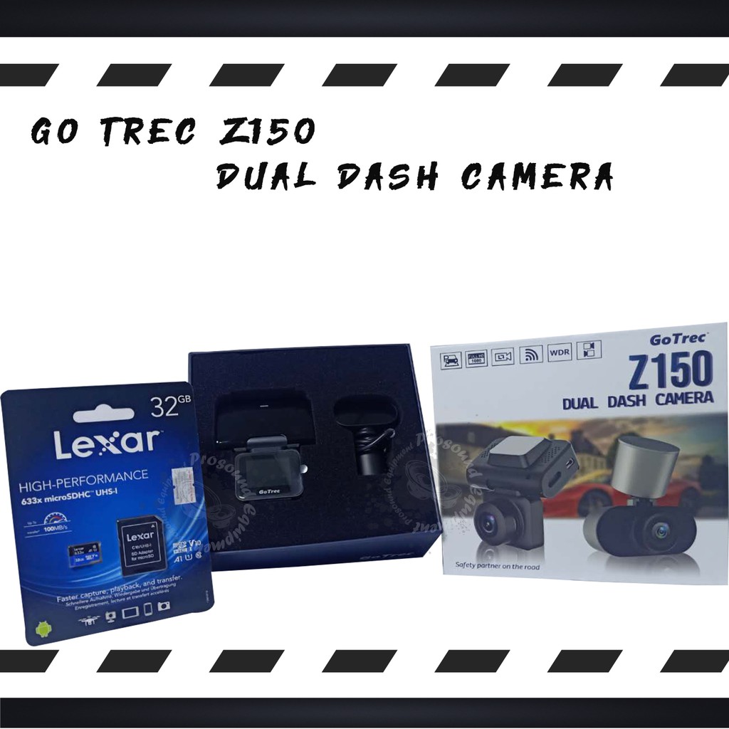 GO TREC Z150 DUAL DASH CAMERA | Shopee Malaysia