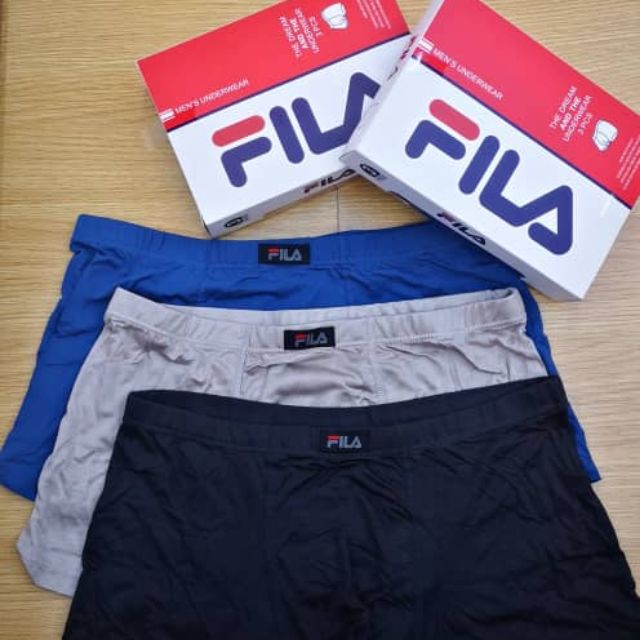 Fila Men's Underwear (3pcs a box) Shopee Malaysia