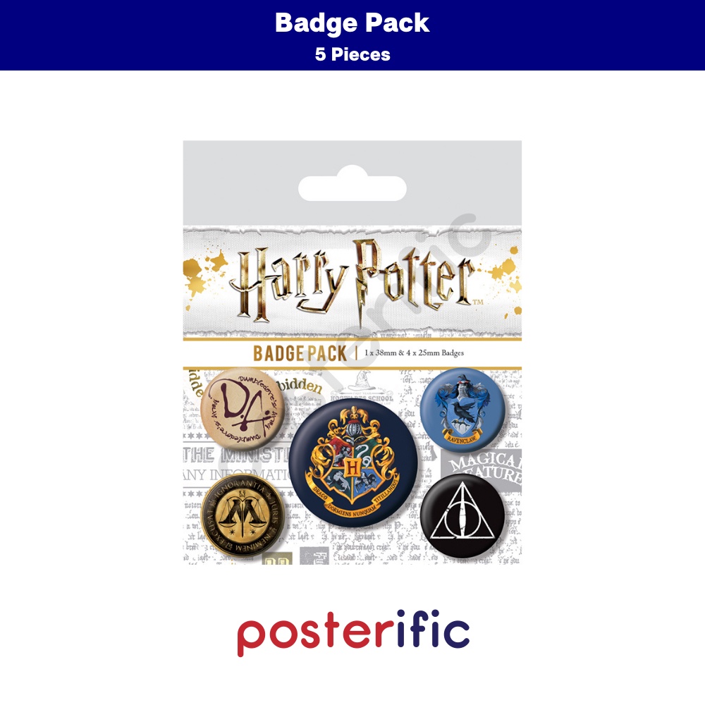 Harry Potter (Hogwarts) - Badge Pack (5 pcs) | Shopee Malaysia