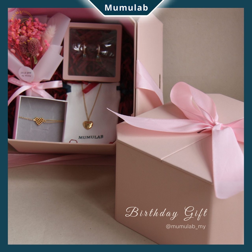 Mumulab Birthday Gift For Girlfriend Baby Breath Flower Bouquet Gift ...