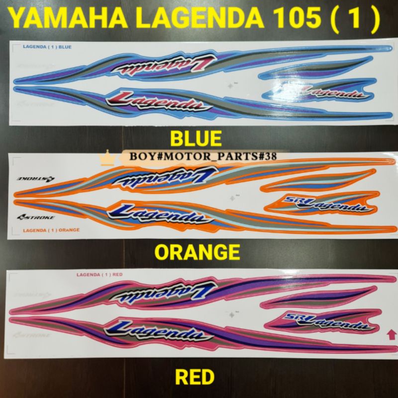 YAMAHA LAGENDA 105 SRL 105 ( 1 ) BODY STICKER ( READY STOCK ) | Shopee ...