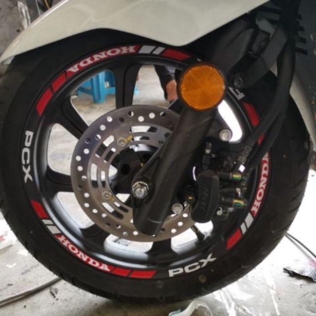 STICKER RIM HONDA PCX (depan+belakang+kiri/kanan) | Shopee Malaysia