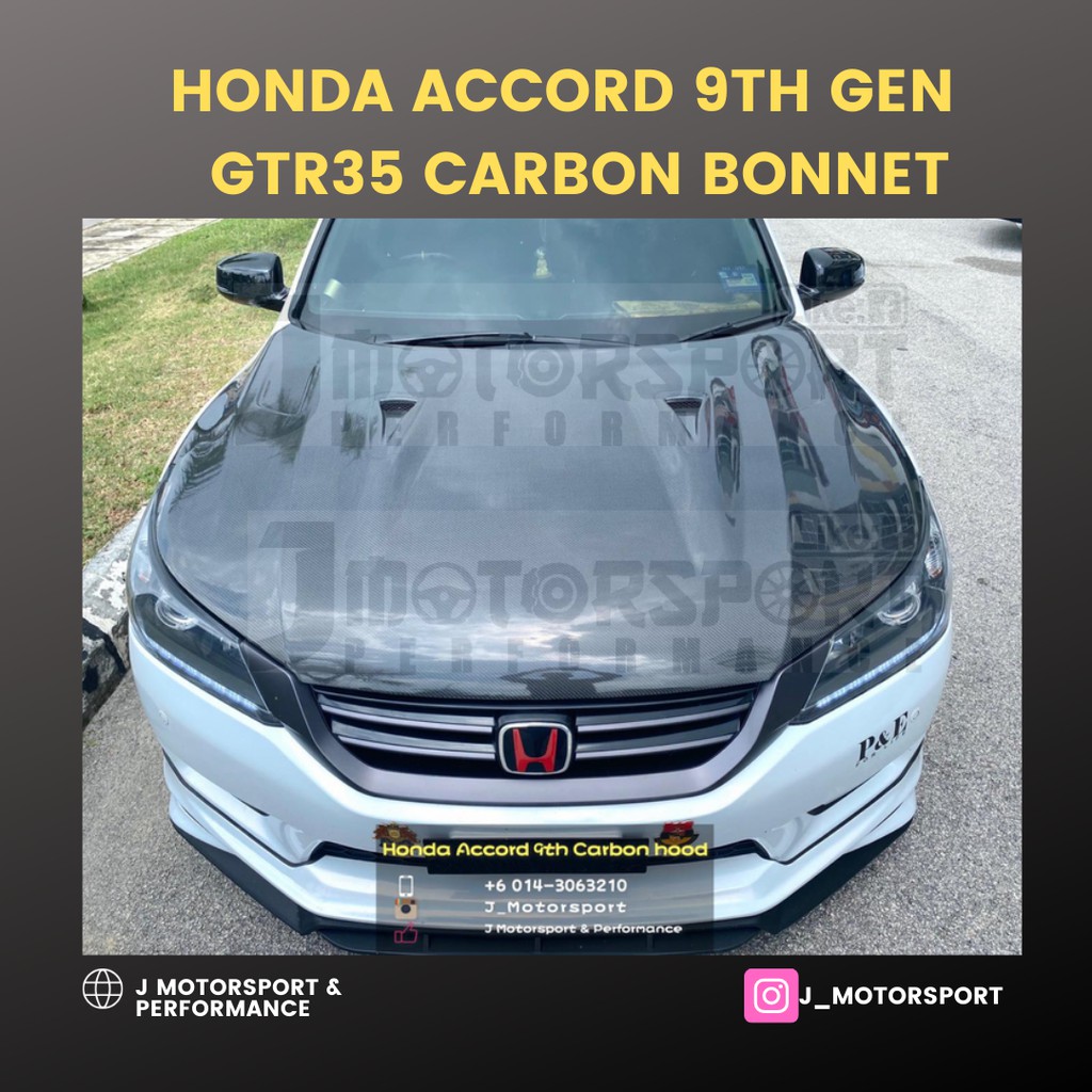HONDA ACCORD 9TH GENERATION CARBONFIBER HOOD Shopee Malaysia