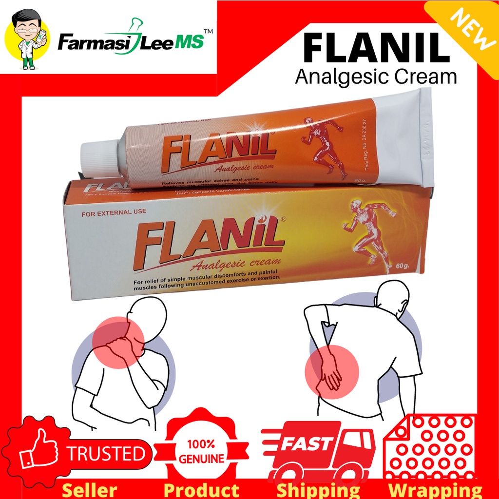 FLANIL Analgesic Cream 60g (Exp 04/2025) | Shopee Malaysia