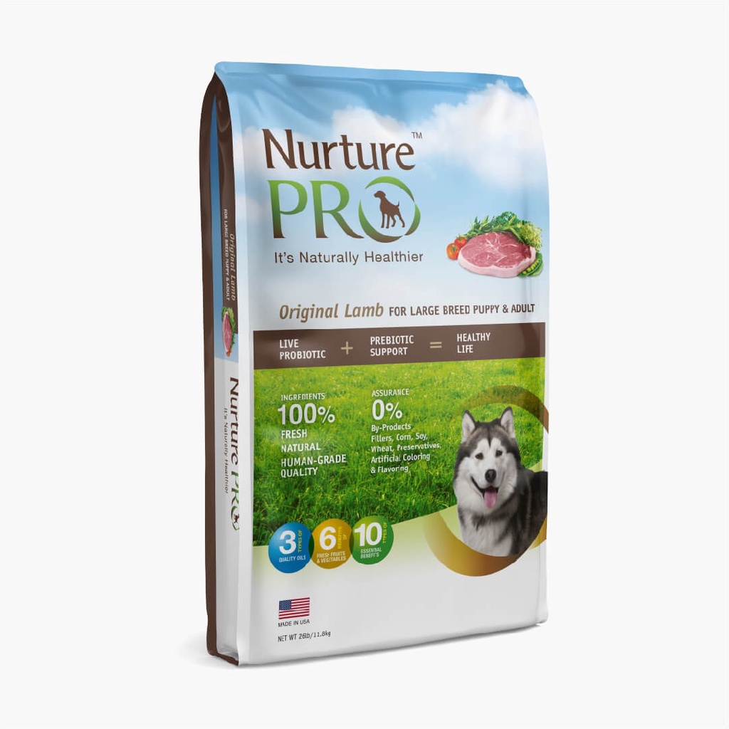 NUTURE PRO KIBBLES Original Lamb For Large Breed Puppy & Adult 11.8KG