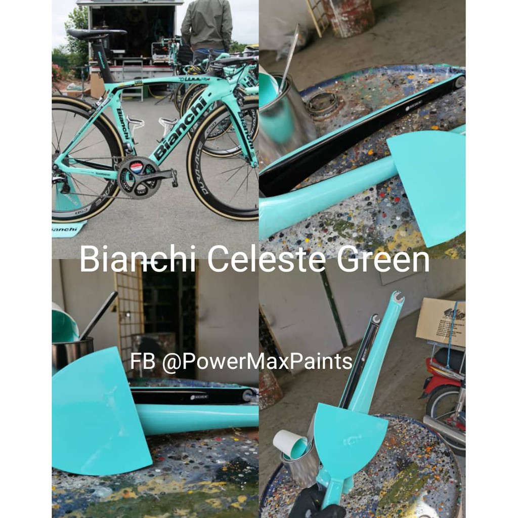 1 Quart Bianchi Celeste Touch-Up Paint Can – For Bicycle Frames (Alfana Paint)