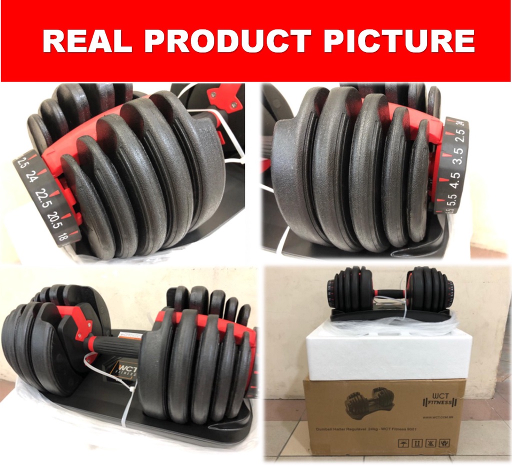 🔥🔥 ADSPorts [24KG / 52.5LB] Professional Self Adjusting Dumbbells