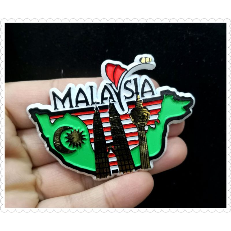 Malaysian Theme Fridge Magnet (FM) M'sia Cable Car (B) (PVC) Bunga Raya ...