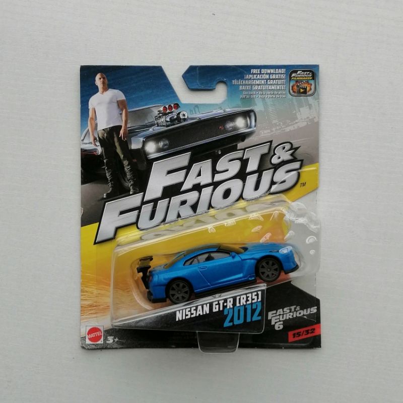 Hot Wheels Fast Furious 2012 Nissan GTR R35 1/55 Car Toy Diecast ...