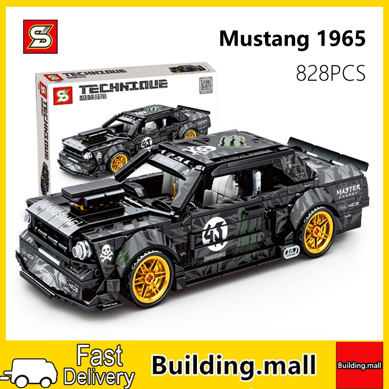 Jiazhi 8406 Mustang 1965 Model Compatible Lego sports car Racing ...