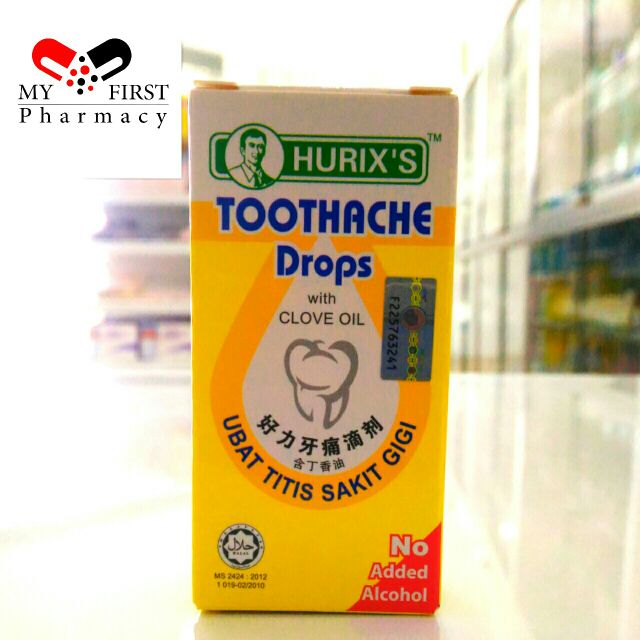 Hurixs Toothache Drop With Clove Oil Ubat Titis Sakit Gigi Bunga Cengkih Shopee Malaysia