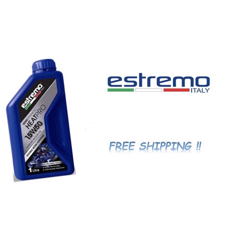 100 Original Estremo Heatpro 4T Engine Oil Fully/Semi synthetic(1L/1