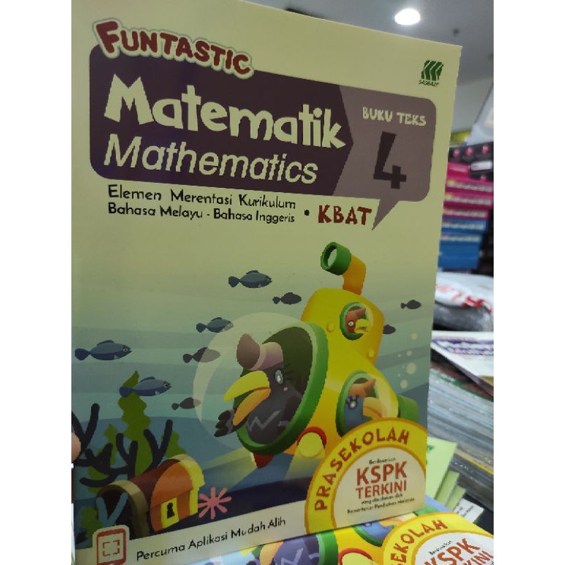 Sasbadi UPH] Funtastic Prasekolah Matematik Buku Teks 4 (2020) | Shopee ...