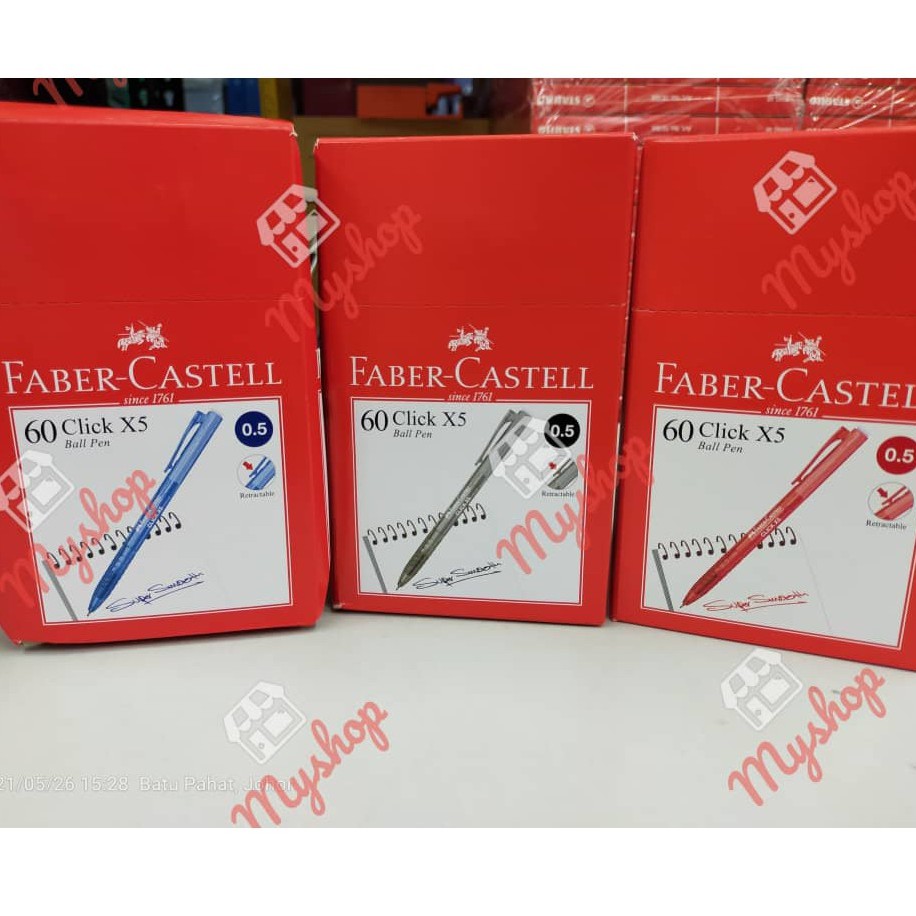 FaberCastell Click X5 0.5mm Ball Pen (Price per pc) Shopee Malaysia