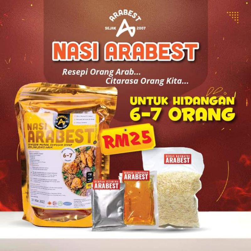 PEK NASI ARAB ARABEST (HIDANGAN NASI ARAB) | Shopee Malaysia
