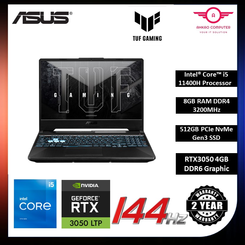 Asus TUF F15 FX506H-CBHN288W 15.6